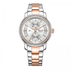 Alexandre Christie AC 2A87 Silver Rosegold BFBTRSL